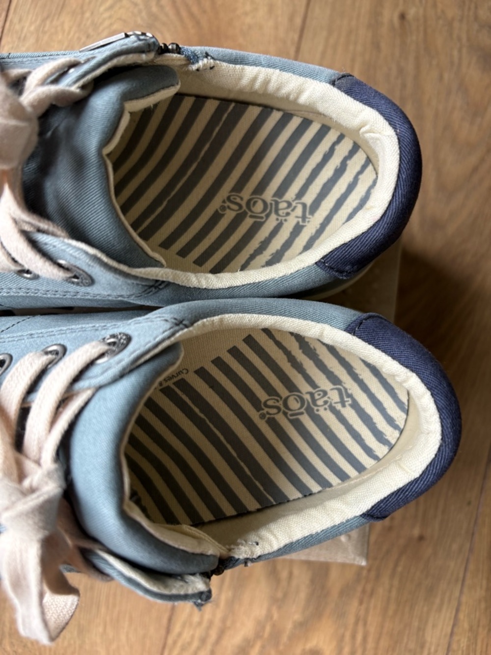Täōs Z Soul New Color Mineral Blue/Grey Distressed Canvas size 8.5 Wide - Picture 3 of 9